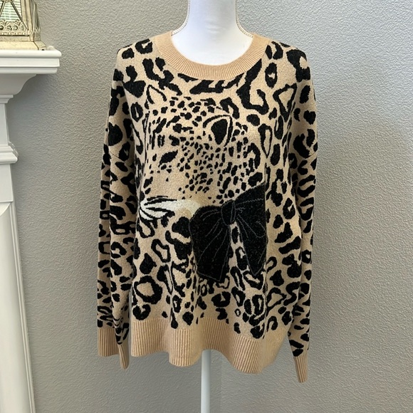 Kate Spade Leopard Bow Sweater - Picture 6 of 16
